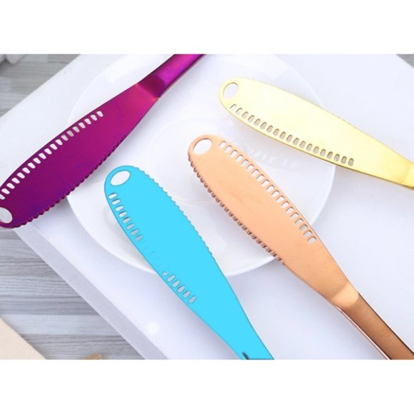 ROSEGOLD STAINLESS STEEL BUTTER SPREADER KNIFE - Picture 4 of 11